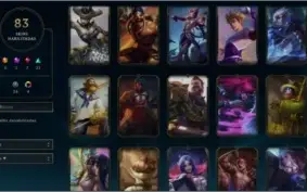Conta diamante, todas skins vitoriosas a partir da s3