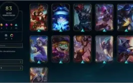 Conta diamante, todas skins vitoriosas a partir da s3