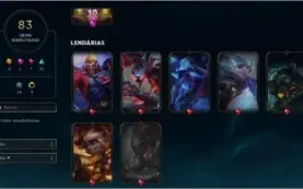 Conta diamante, todas skins vitoriosas a partir da s3