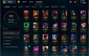 LOL - 97 campeões, 17 Skin, 67 ícones, conta 2012 !