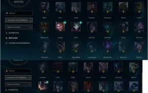 LOL - 97 campeões, 17 Skin, 67 ícones, conta 2012 !