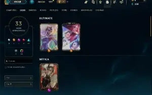 Diamante 3 com 60 Champs e 33 Skins