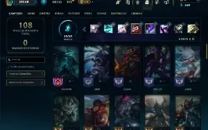 Diamante 3 com 60 Champs e 33 Skins