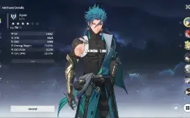 Wuthering Waves Jiyan+ arma conta LVL 43