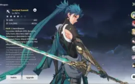 Wuthering Waves Jiyan+ arma conta LVL 43