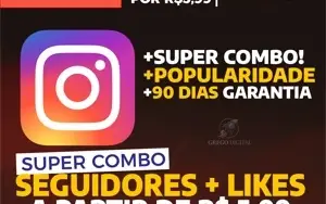 [Combo] Seguidores + Curtidas a partir de R$5,99 | 24h On