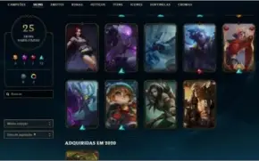 Conta lol Skins top