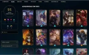 Conta lol Skins top