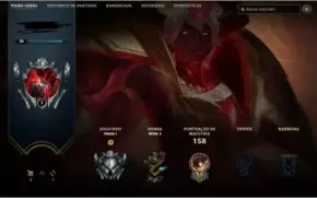 Conta lol Skins top
