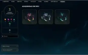 Conta lol Skins top