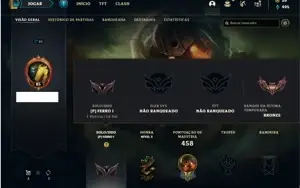 Conta Ferro 1 com 143 Champs e 135 Skins + 3 Miticas