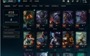 Conta Ferro 1 com 143 Champs e 135 Skins + 3 Miticas