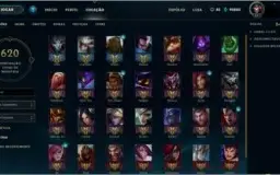 CONTA LVL 57 COM TODOS CAMPEÕES + 67 SKINS