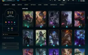 Conta Ouro/Plat 212 Skins