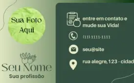 Faço sua logo e cartão de visita da sua empresa