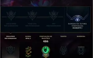 CONTA DIAMANTE 1, MUITAS SKINS E CRM, LEAGUE OF LEGENDS LOL