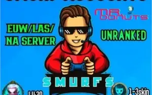 CONTA UNRANKED SMURF EUW/NA LEAGUE OF LEGENDS