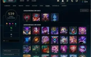 TODOS OS CAMPEÕES - LVL 338 - 191 SKINS -138 CROMAS