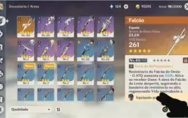 Acc ar20 com qiqi , zhongli e falcao
