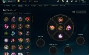 Conta ouro 4 com 35 Champs e 7 Skins
