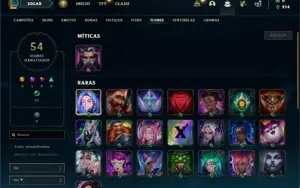 Conta ouro 4 com 35 Champs e 7 Skins
