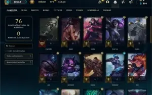 Conta ouro 4 com 35 Champs e 7 Skins