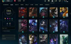 Ferro 2 com TODOS os champs e 386 Skins + 74 Cromas