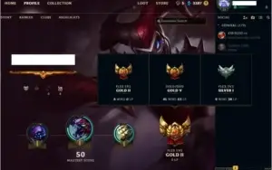 CONTA GOLD 5 LOL - 6 SKINS - MMR ALTO - 24 CAMPEÕES