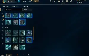 Esmeralda 3 com 25 Champs e 11 Fragmentos de Skins