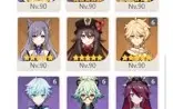 Genshin Impact - AR 57 - 10xCharacters 5* - 7xWeapons 5*