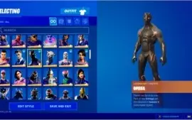 conta fortnite season 3 cap 1 235 skins + 36 jogos na epic.