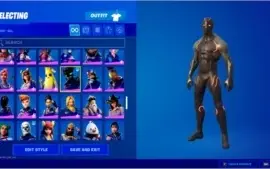 conta fortnite season 3 cap 1 235 skins + 36 jogos na epic.