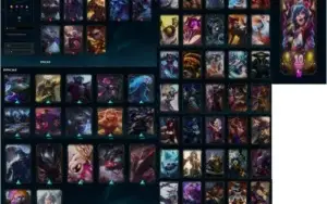 CONTA DE LOL GOLD 4, 62 SKINS, 105 CHAMPS E NÍVEL 300
