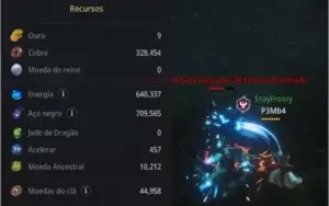 Conta MIR4 LVL 46 - 51.5k Poder e mais de 700k Dark Steel