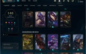 Conta Platina (III) 50k Essência, 140 Skins, 281 Ícones