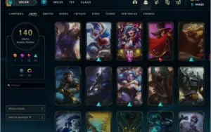 Conta Platina (III) 50k Essência, 140 Skins, 281 Ícones