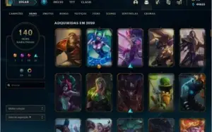 Conta Platina (III) 50k Essência, 140 Skins, 281 Ícones