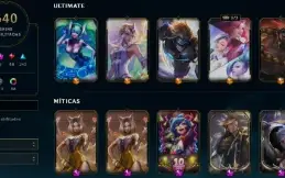 Conta League of Legends com 640 skins (ACESSO TOTAL)