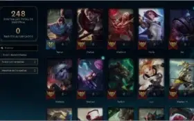 Conta lv 77 com 53 champions e 21 skins (lux elementalist)