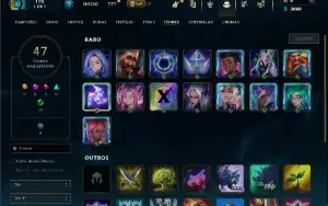 Prata 4 com 22 Champs e 5 Skins + 1 Fragmento