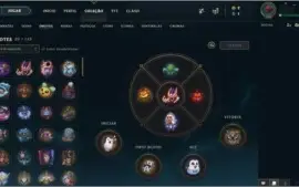 Conta com nick raro de champion, 344 skins, s9 diamante 4