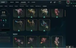 Conta com nick raro de champion, 344 skins, s9 diamante 4