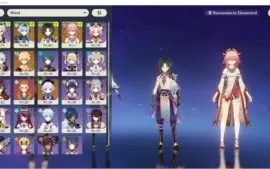 Genshin impact YAE MIKO + EULA + XIAO + ARCO DE AMOS - AR50