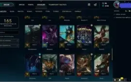 CONTA NVL 138 PLATINA III 58 CHAMPS 13 SKINS POR R$86,99