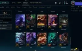 CONTA NVL 138 PLATINA III 58 CHAMPS 13 SKINS POR R$86,99
