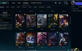 CONTA NVL 138 PLATINA III 58 CHAMPS 13 SKINS POR R$86,99