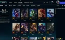 CONTA NVL 138 PLATINA III 58 CHAMPS 13 SKINS POR R$86,99