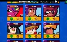 Brawl Stars, conta FULL(falta 1 brawler),29k de troféus e ++