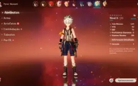 Conta Genshin com vários personagens bons