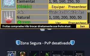 Conta Blox fruit ( 6 frutas perm, todas raças V4)